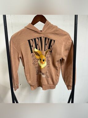 Pokemon Brown Eevee Kids Hoodie